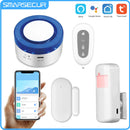 SMARSECUR Tuya Home Security wifi alarm siren for smart life APP WiFi Intruder Burglar System