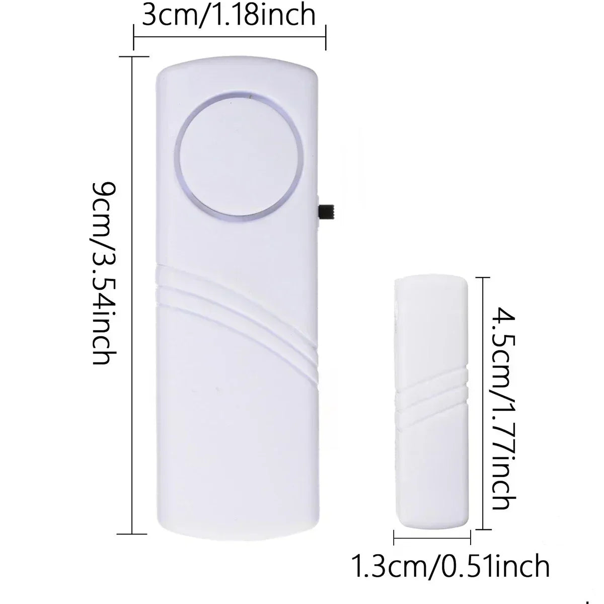 2pcs/1set-Wireless Door Window Magnetic Sensor