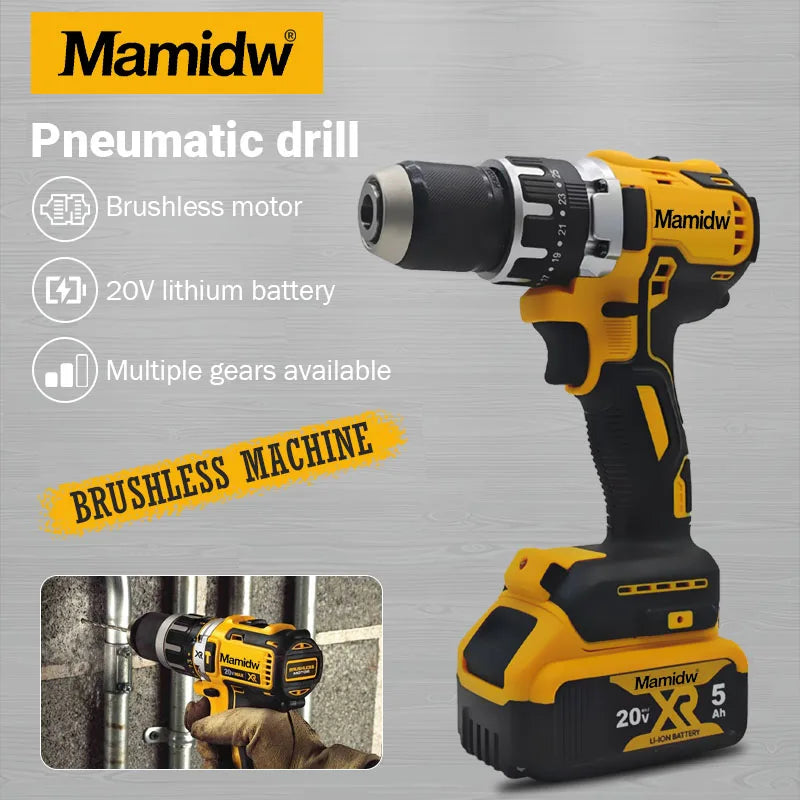 Brushless Impact Electric Drill