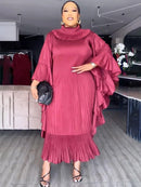 Ruffle Sleeves Loose Dress