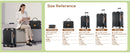 5pcs Black Luggage Set