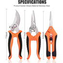 7 pcs garden shears Stainless steel