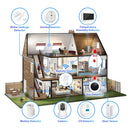 Tuya Smart Life 2MP 2.4G/5G+BLE WIFI IoT Alarm Surveillance Home Security Burglar FHD CCTV Camera System SOS Contact PIR Sensor