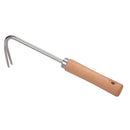 1pc Stainless Steel Wood Handle Garden Weeder