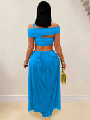 Hollow Out Backless Long Dress