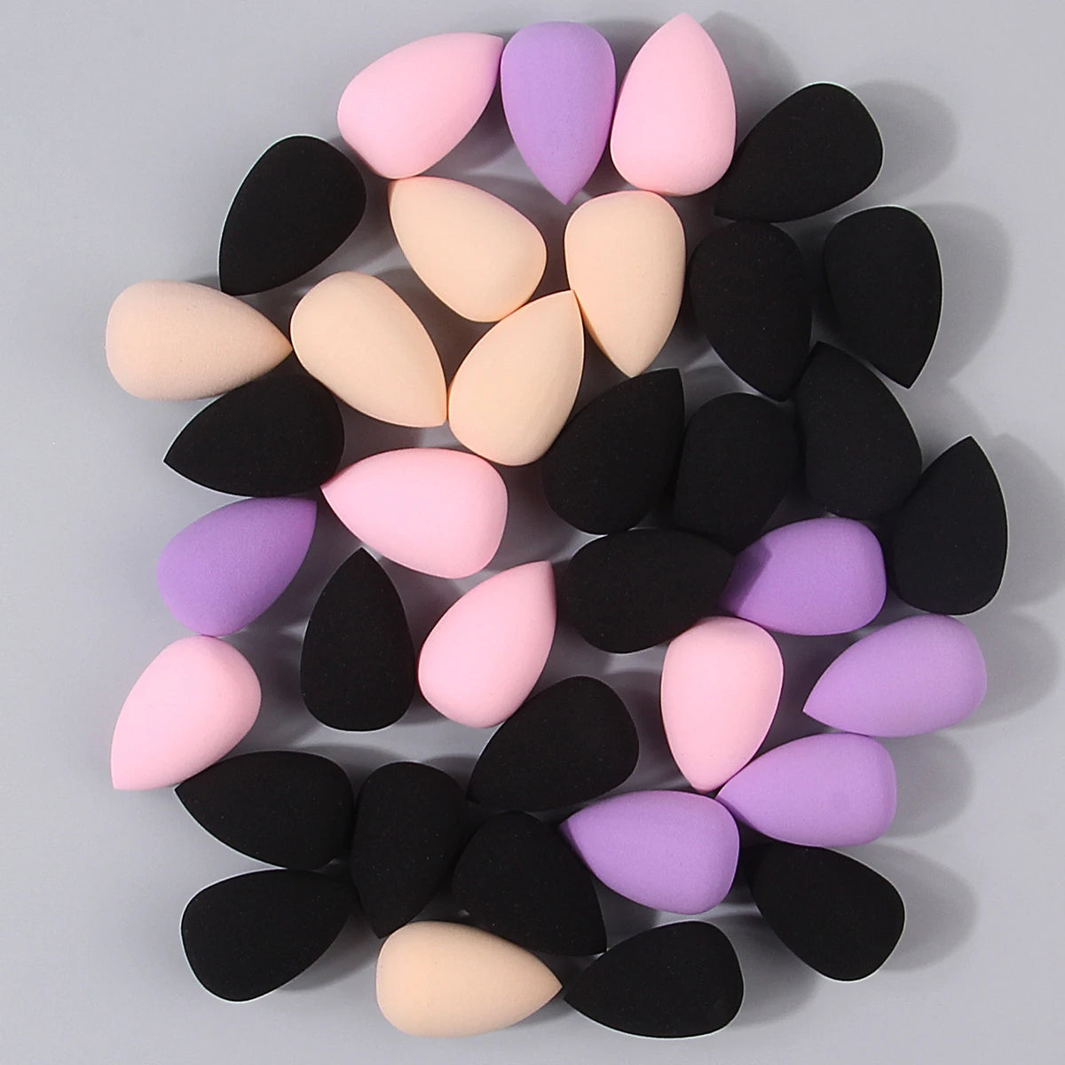 12PCS multi-color mini beauty egg, super soft non-latex makeup egg,dry and wet dual-purpose sponge egg,makeup sponge powder puff