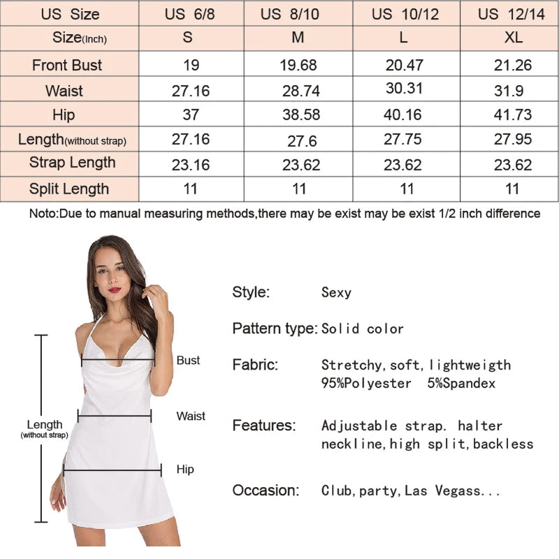 Women's Mini Red Halter Dress