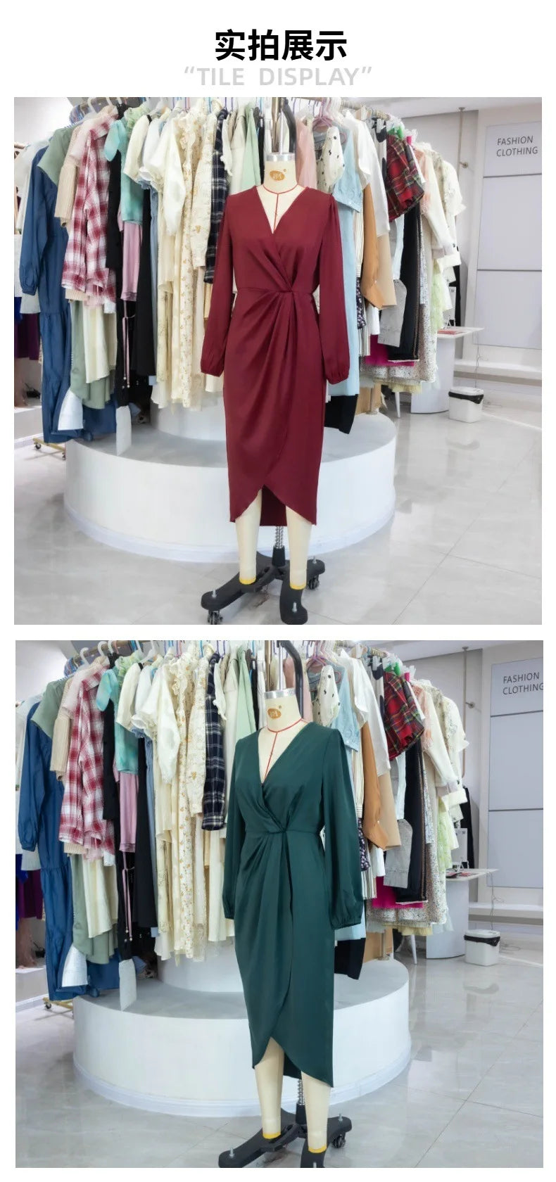 Women's 2025 new long dress; elegant round-neck silk satin long sleeves; midi dress for ladies; sexy dress; street fashionbe.