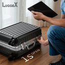 20 inch Aluminum Hard Shell Zipperless Carry-On