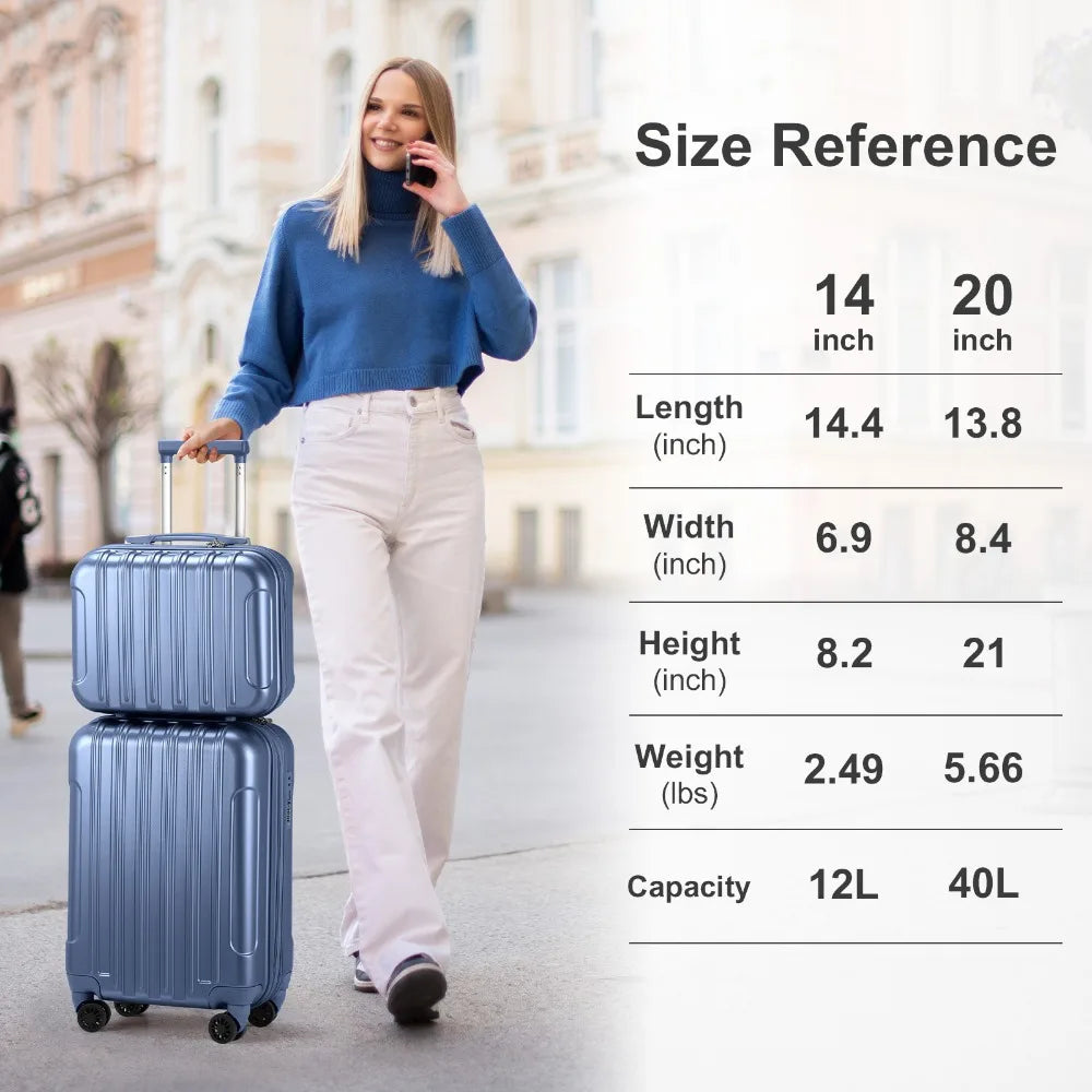 2 Piece Luggage Set