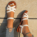 Women's Flat Bottom Roman Strap Sandals