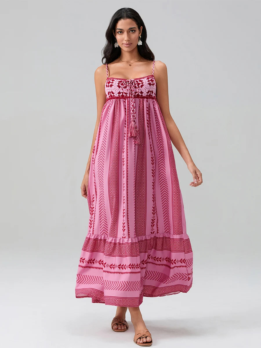Women Sleeveless Flowy Dress