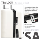 3Pcs Luggage Hardshell Travel Suitcase