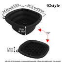 Portable Foldable Silicone Ice Basin With Built-in Ice Tray