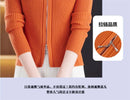 Spring Autumn Women Knitted Sweater Cardigan Short Jacket 2025 New Korean Fashion Zipper Solid Turn-Down Knit Coat Female Tops