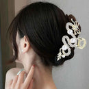 Blue Dragon Hairpin With Pearl Hair Claw