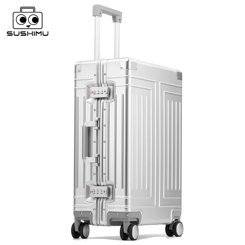 100% Aluminum-magnesium Travel Suitcase