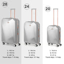 3PCS Hardside Luggage Set