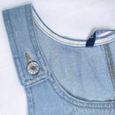 Women's Denim Dress Sexy Cool Strap Mini Dress Solid Color Sleeveless Pockets High Waist