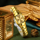 Ladies Waterproof Gold Luxury Stainless Steel Watches