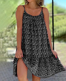 Women's Oversized Sleeveless Floral Print Dress