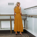 Women's Sleeveless Dot Loose Dresses