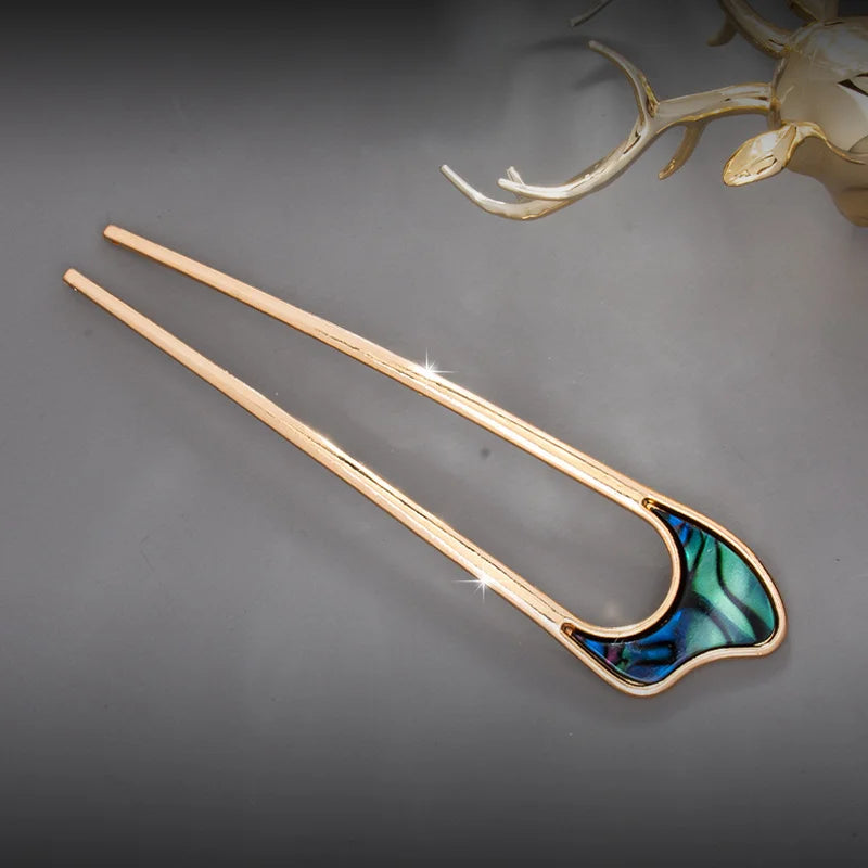 Shell Enamel Hairpin