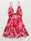 Women Sleeveless Backless Mini Dress