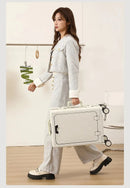 Aluminum Suitcase Front Opening Rolling Luggage