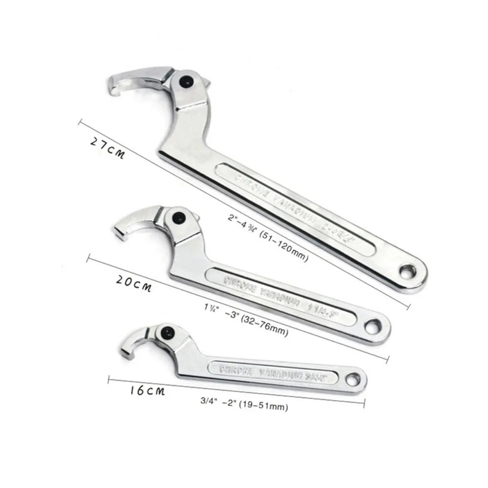 1PCS Adjustable Round Bolt Hand Tools