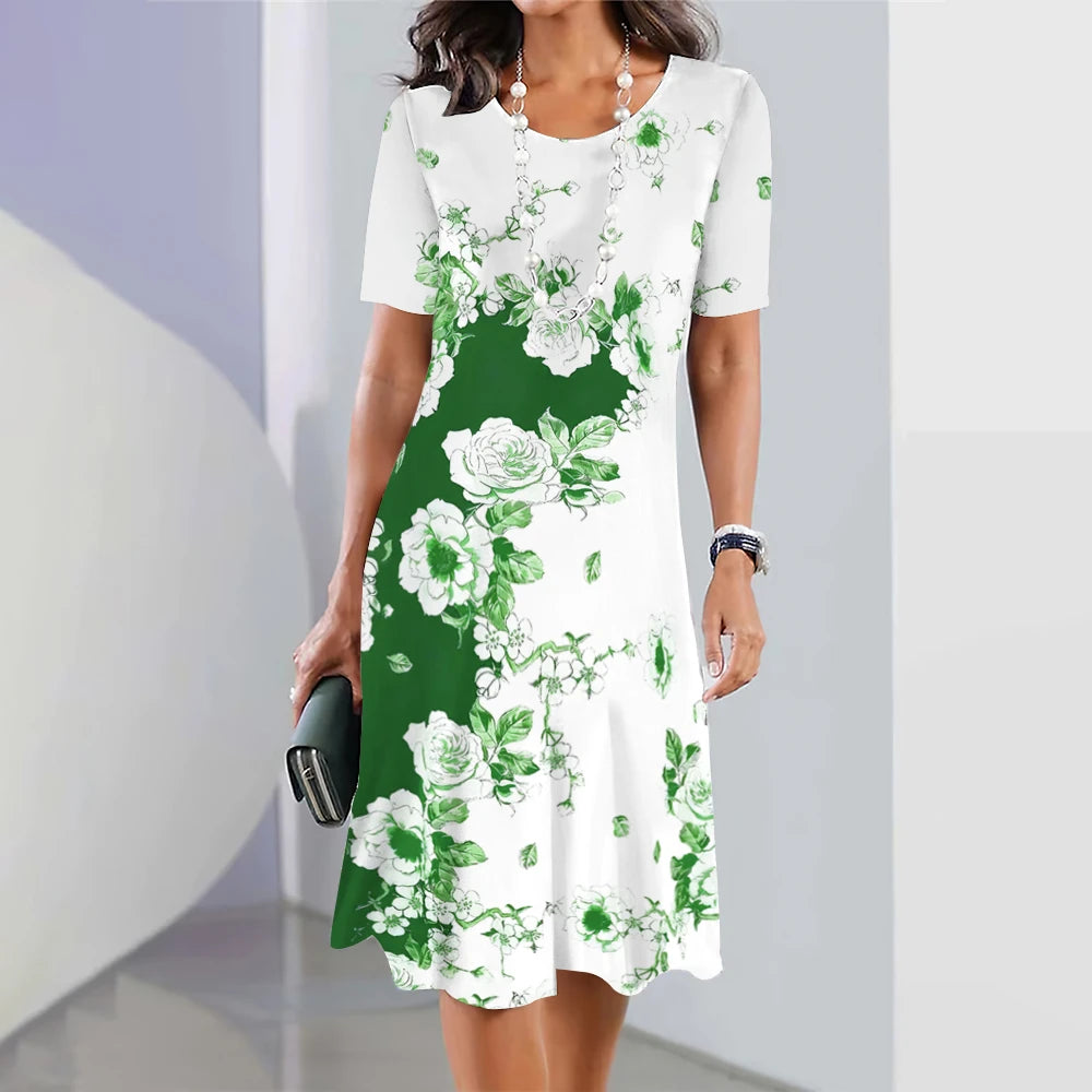 Women's Plus-Size Floral Dress