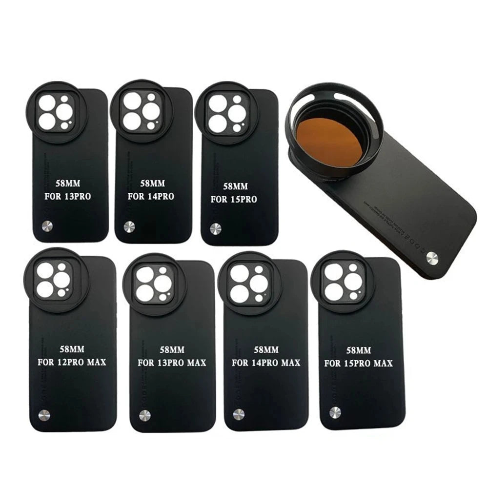 58MM Thread Interface Filter Ring Adapter Phone Case
