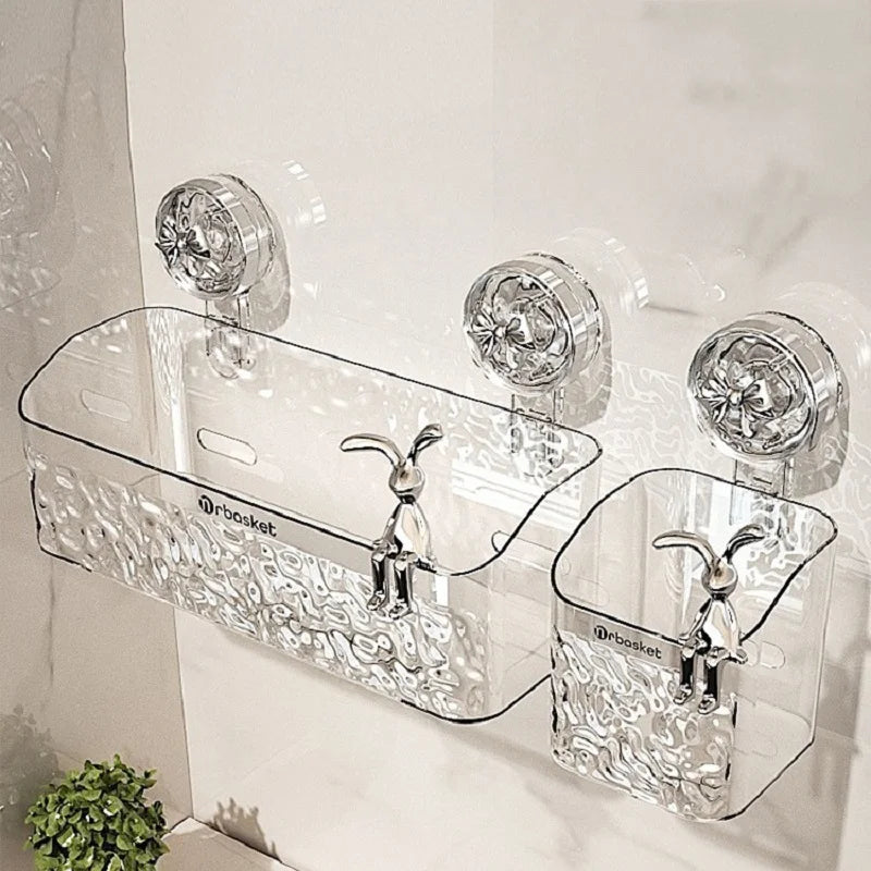 New Shower Suction Cup Shelf Basket