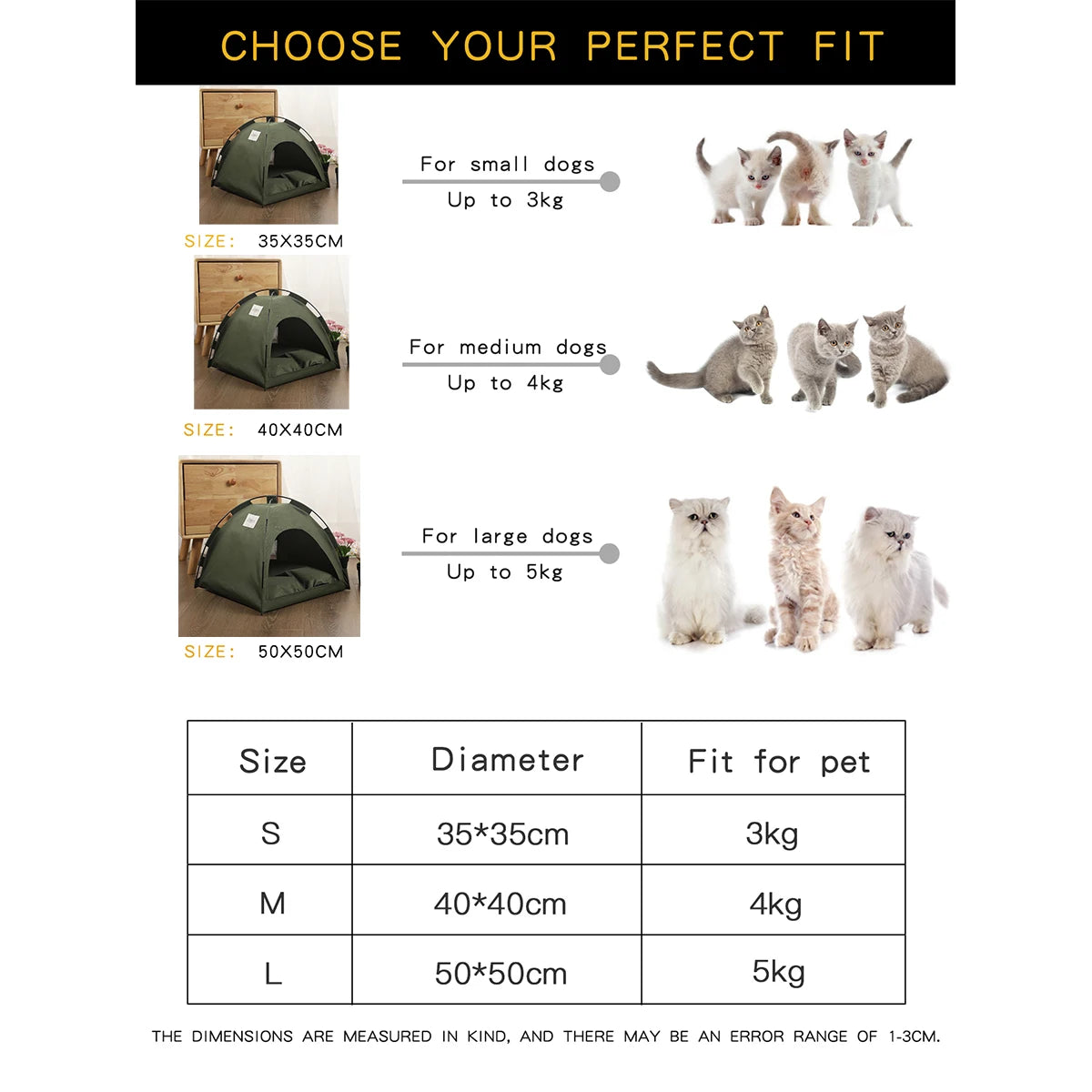 New Pet Tent Bed
