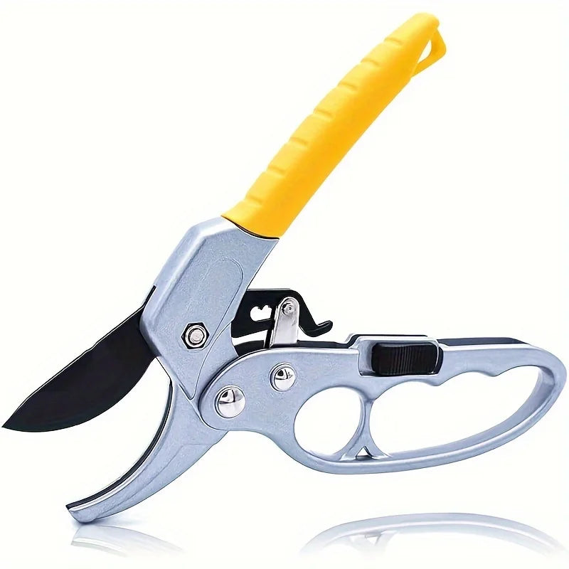 8" Durable Professional Ratchet Garden Pruning Shears