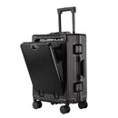 Aluminum Suitcase Front Opening Rolling Luggage