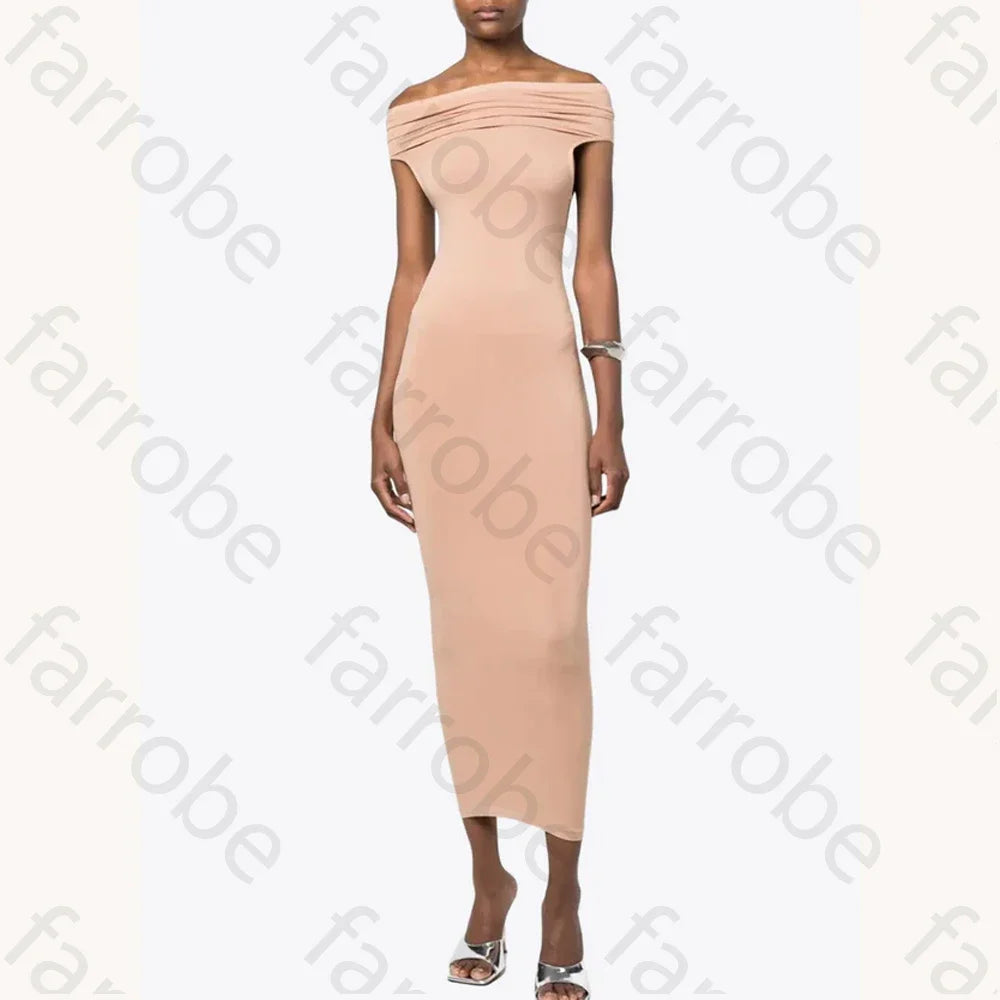 Off-Shoulder Midi Dress