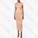 Off-Shoulder Midi Dress