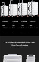 All-aluminum-magnesium alloy trolley suitcase