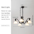 Green Pastoral Style Flower Pendel Chandelier
