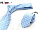New 7CM Mens Ties Striped Necktie Formal Classic Business Neck Ties Jacquard Woven Necktie For Men Groom Wedding Party Neckwear