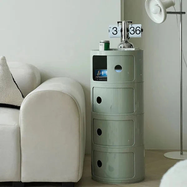 2/3/4/5 layer Nordic Round Bedside Table