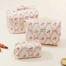 1pcs Quilted Cotton Makeup Bag