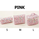 1pcs Quilted Cotton Makeup Bag