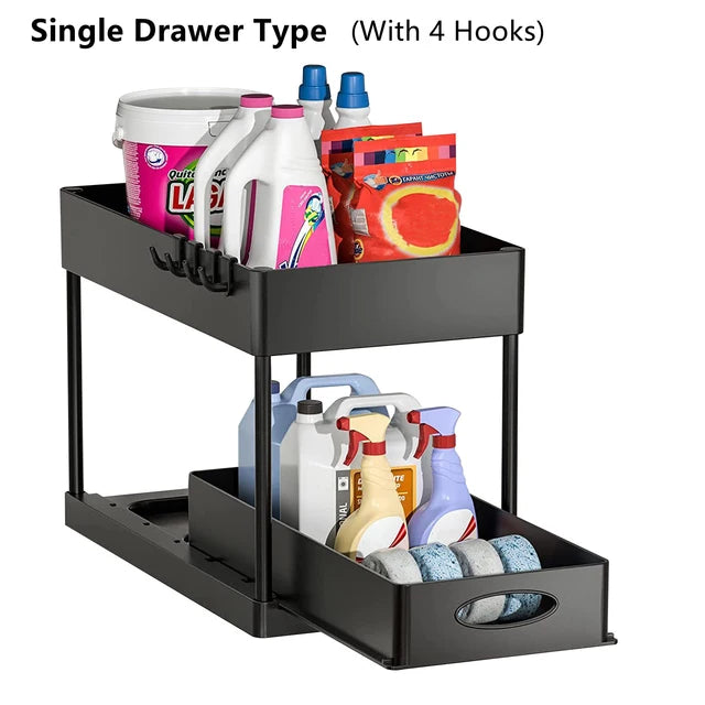 Black Single Pull / 2-tier