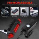 Bike Bicycle Light USB LED Rechargeable Set