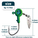 Fishing Jig Head Hooks with Spinner