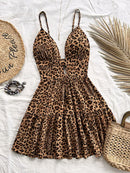 Women Sleeveless Backless Mini Dress
