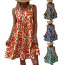 Women's Sleeveless Floral Print Dress