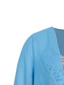 Plus Size Casual Dress Sets Solid Open Front and Graphic Printed Dress Sets Women's Plus Size Clothing